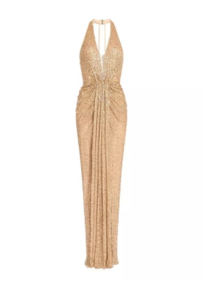 Jenny Packham Lana embellished maxi dress - Gold