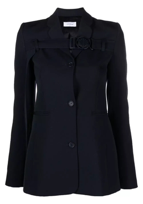 Off-White buckled virgin wool blazer - Blue