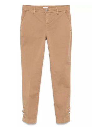 LIU JO cotton chinos - Brown