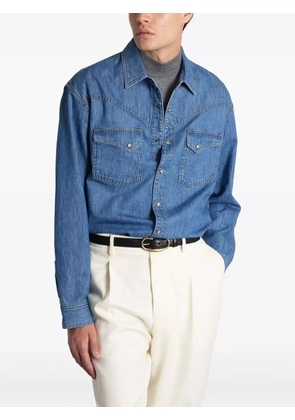 Lardini western-style denim shirt - Blue