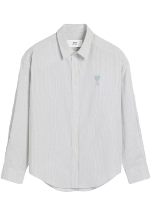 AMI Paris Ami de Coeur-embroidered shirt - Blue