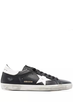 Golden Goose Super-Star distressed-effect sneakers - 80203 BLACK/WHITE