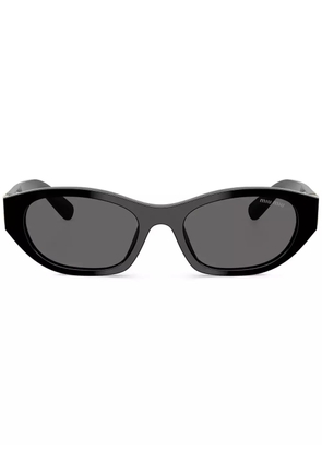 Miu Miu Eyewear oval-frame sunglasses - Black