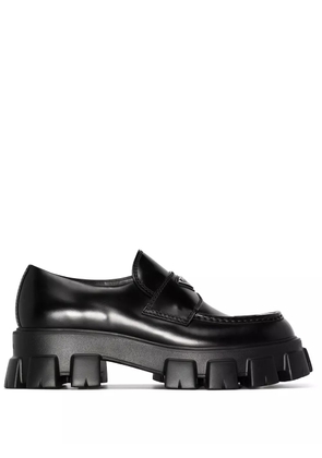 Prada Monolith leather loafers - Black