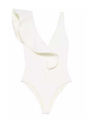 Johanna Ortiz ruffle-detailing swimsuit - Neutrals