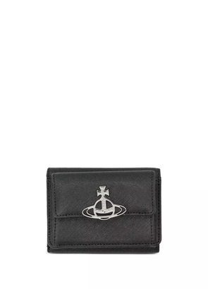 Vivienne Westwood Orb plaque trifold wallet - Black