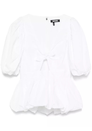 ROTATE BIRGER CHRISTENSEN puff-sleeve bubble top - White