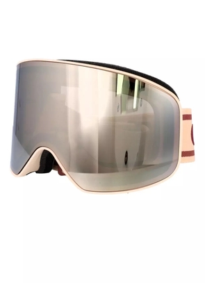 Chloé Eyewear logo-strap ski goggles - Neutrals
