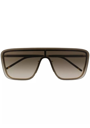 Saint Laurent Eyewear SL364 shield sunglasses - Gold