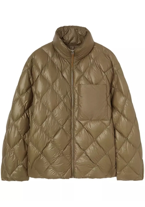 Jil Sander concealed hood jacket - Brown