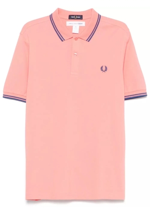 Comme Des Garçons Shirt x Fred Perry logo-embroidered polo shirt - Pink