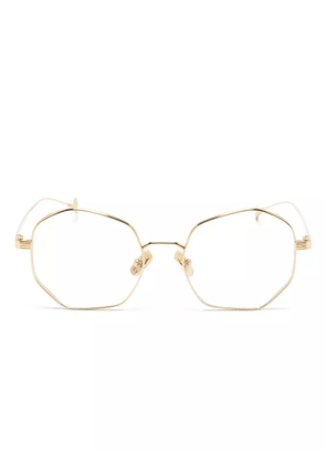 Eyepetizer Walt geometric-frame glasses - Gold