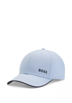 BOSS logo-embroidered cap - Blue