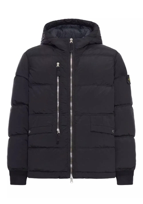 Stone Island hooded zip-up jacket - Black