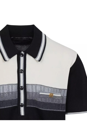 AMIRI striped pocket polo shirt - Black