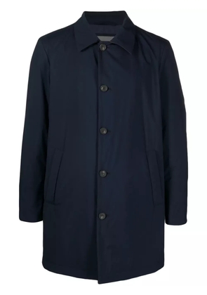 Corneliani water-resistant padded midi coat - Blue