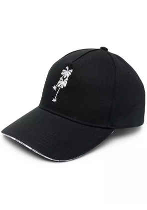 Palm Angels palm tree-embroidered baseball cap - Black