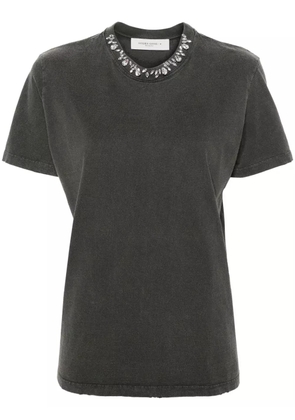 Golden Goose crystal-embellished cotton T-shirt - Grey