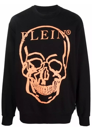 Philipp Plein logo-print long-sleeve sweatshirt - Black