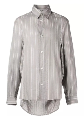 Onefifteen x ANOWHEREMAN striped shirt - Grey