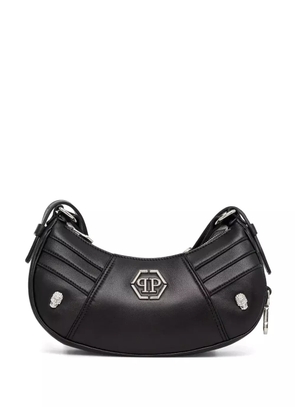 Philipp Plein rhinestone-appliqué shoulder bag - Black