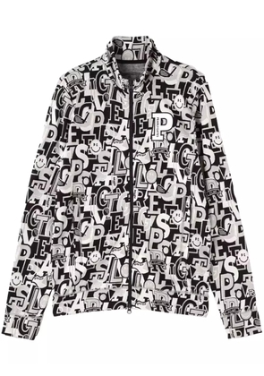 PEARLY GATES logo-intarsia track jacket - Blue