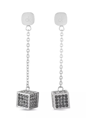 Calvin Klein Vintage crystal-embellished earrings - Silver
