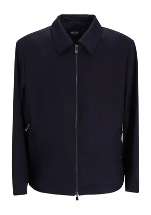 BOSS virgin-wool jacket - Black