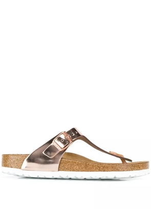 Birkenstock metallic thong strap sandals - Pink