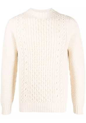 Drumohr cable-knit fitted jumper - Neutrals