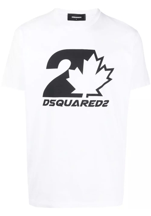 DSQUARED2 logo-print cotton T-shirt - White