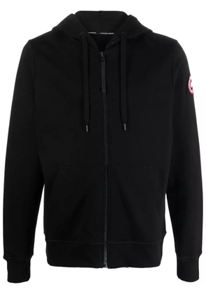 Canada Goose cotton logo-patch hoodie - Black