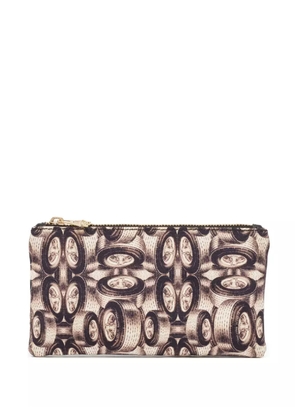 Charlotte Olympia Pre-owned tire-print clutch bag - Brown