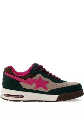 A BATHING APE® star-patch suede sneakers - Pink