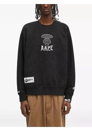 AAPE BY *A BATHING APE® dropped-shoulders crew-neck sweatshirt - Black