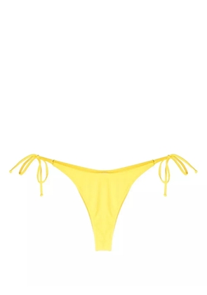 Moschino logo-patch bikini bottoms - Yellow