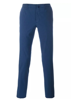 Incotex pleated skinny chinos - Blue