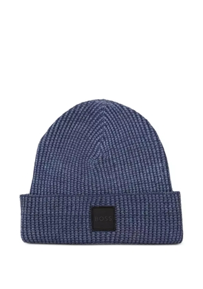 BOSS wool beanie hat - Blue