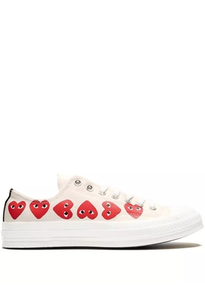 Comme Des Garçons Play x Converse Chuck 70 Ox 'Multi Hearts White' sneakers