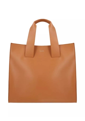 QUIRA double-handle tote bag - Brown