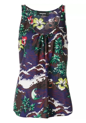 DSQUARED2 Aloha print tank top - Multicolour