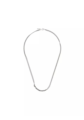 Emanuele Bicocchi crochet chain necklace - Silver