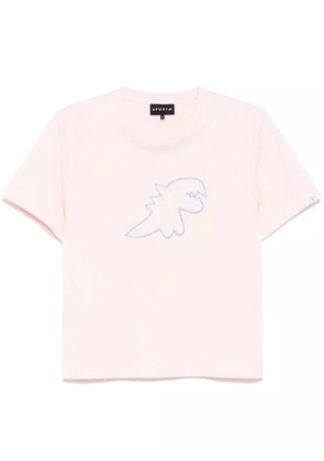 SPORT b. by agnès b. Dino-embroidered short-sleeved T-shirt - Pink