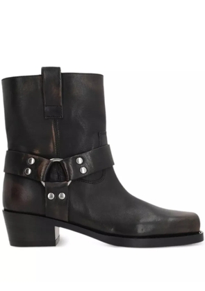 Paris Texas Roxy 45mm leather biker boots - Black