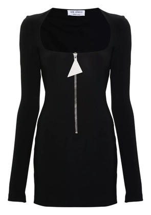 The Attico scoop-neck mini dress - Black