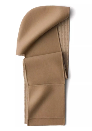 Prada hooded wool scarf - Brown