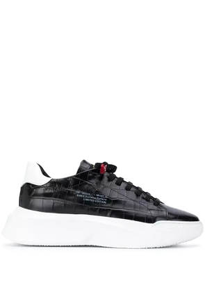 Giuliano Galiano crocodile-embossed Nemesis sneakers - Black