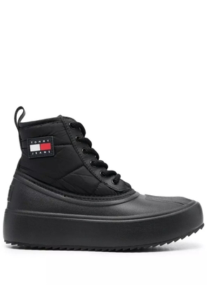 Tommy Jeans oversize rubber sole boots - Black