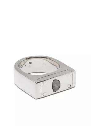 Parts of Four 9mm plate ring - Silver