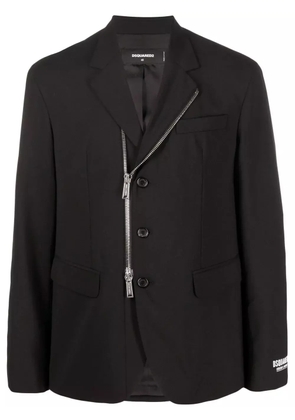 DSQUARED2 logo-print zip-fastening jacket - Black